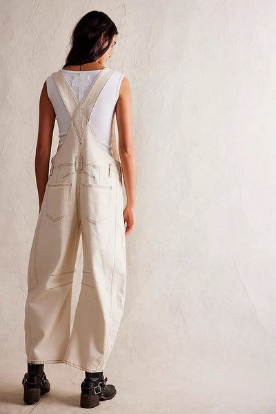 Weiße Latzhose Damen Jasmine