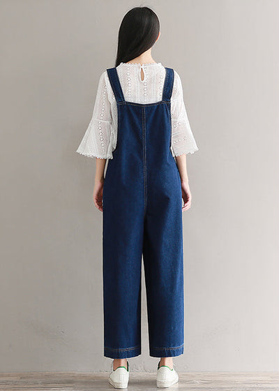 Salopette Femme Jean Bleu Foncé