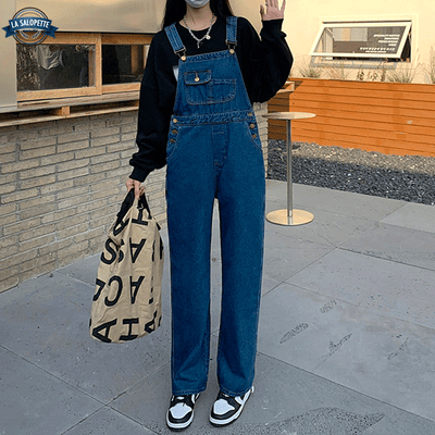 Salopette Bleu Foncé Femme