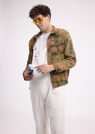 Salopette Velours Homme Blanche