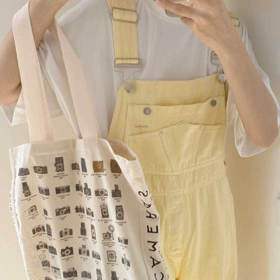 Jeans-Latzhose Pastellgelb