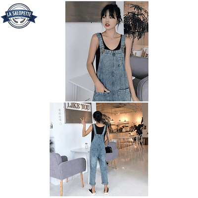 Salopette Jean Bleue