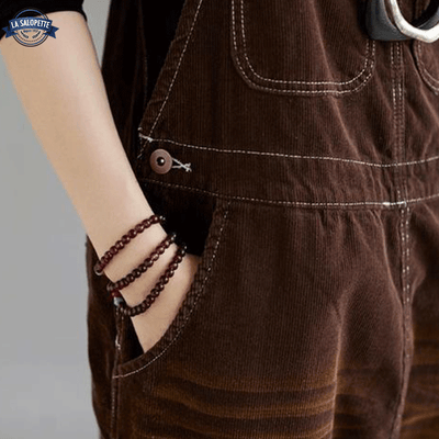 Salopette Marron avec Bretelle