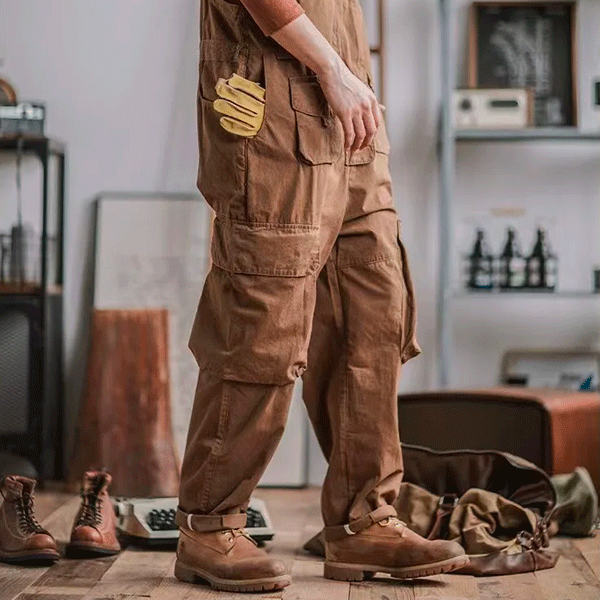 Schweißer-Latzhose Braun