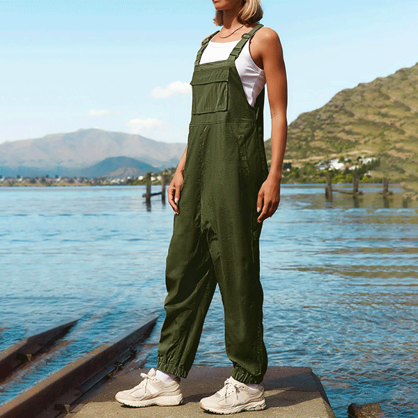 Damen-Latzhose Grün Pistazie