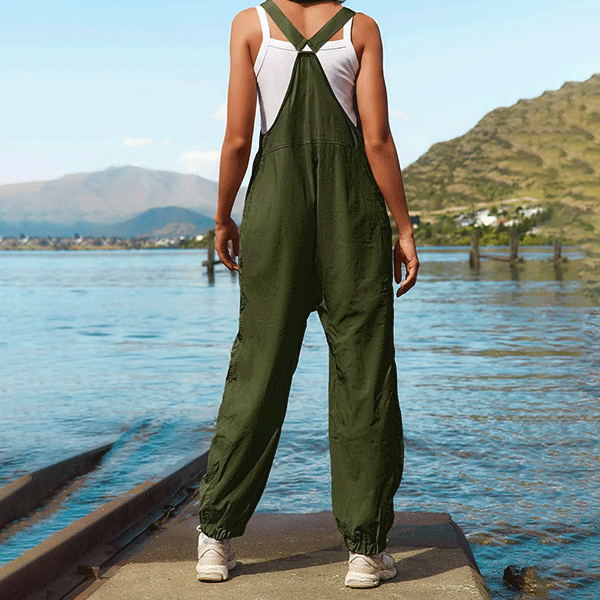 Damen-Latzhose Grün Pistazie