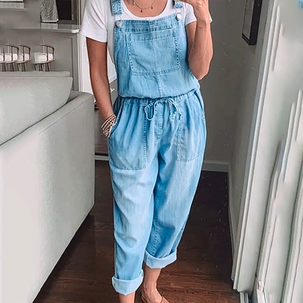 Salopette en Jean<br> Bleue Claire Dalia