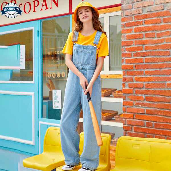 Salopette Jean<br> Large Pamplum