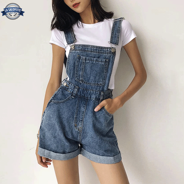 Salopette Short<br> Jean Bleu Electra