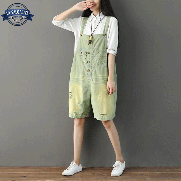 Latzhose Short Grün Pachira