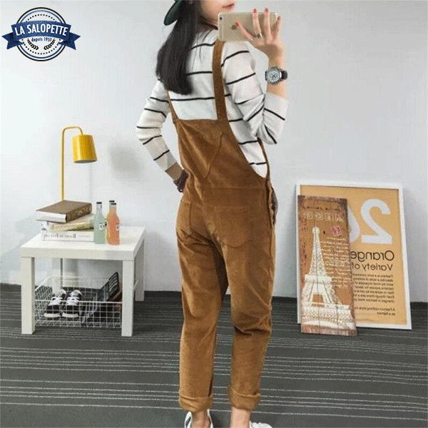 Salopette Vintage<br> Velours Peluche