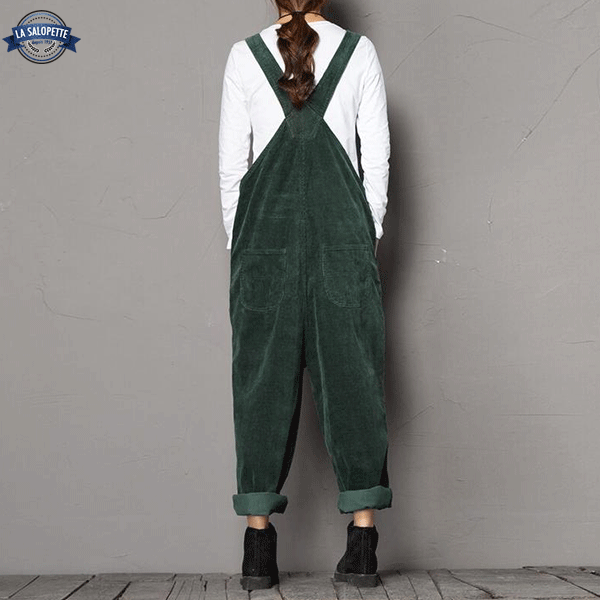 Vintage-Latzhose Tannengrün Yko