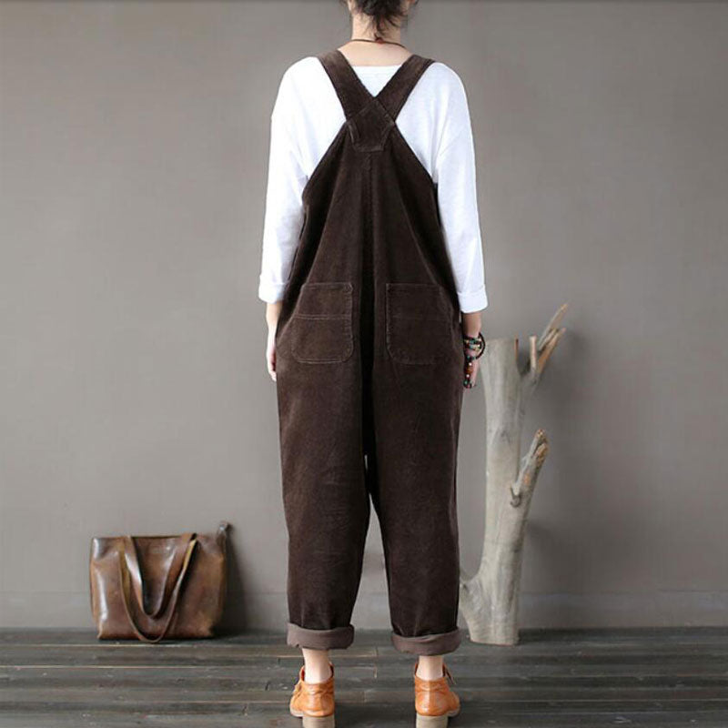 Salopette Vintage<br> Velours Café