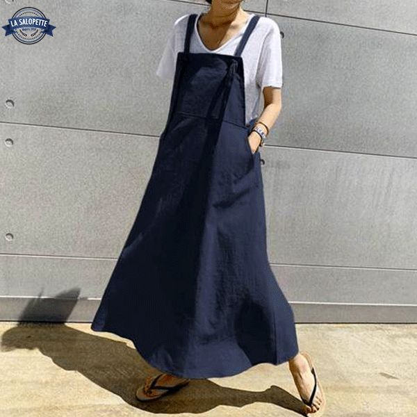 Abito Salopette Aia Blu Navy