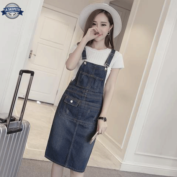 Robe Salopette<br> en Jean Luana