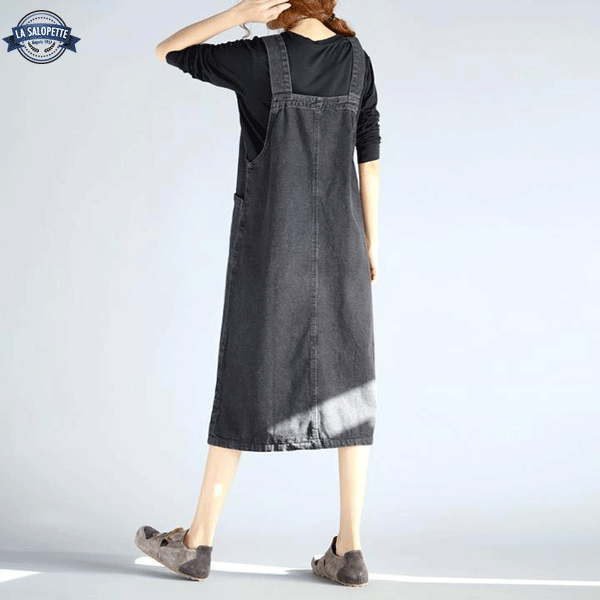 Robe Salopette<br> Jean Noir City