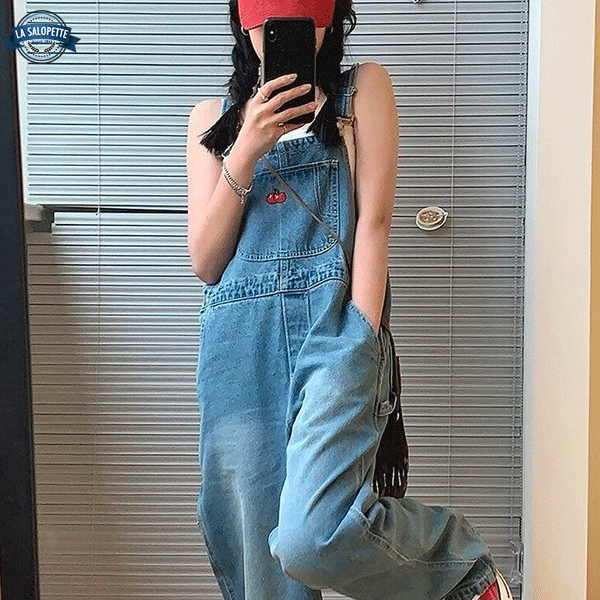 Salopette en Jean<br> Baggy Femme