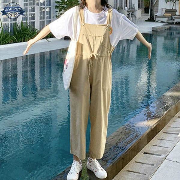 Salopette Beige Femme