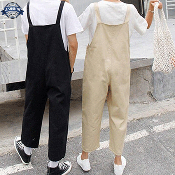 Salopette Beige Streetwear