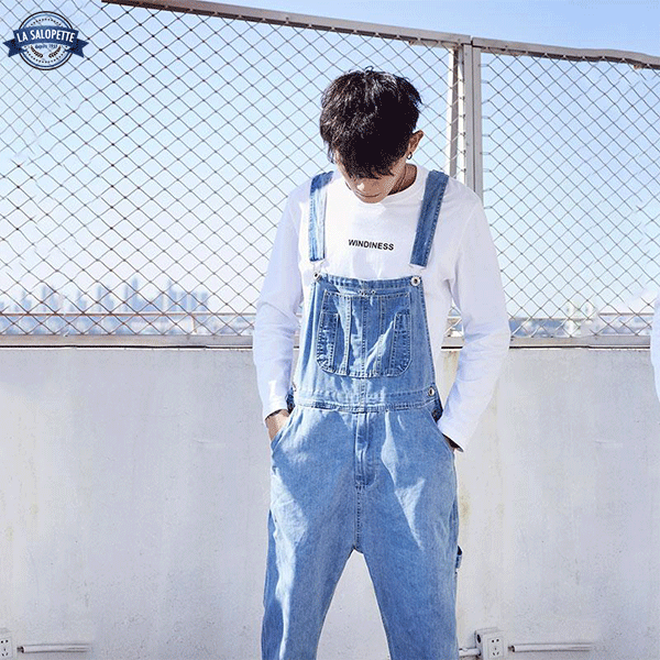 Salopette Bleu Denim Clair