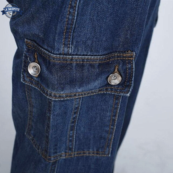 Salopette en Jean<br> Patte d'Éléphant Kaïté