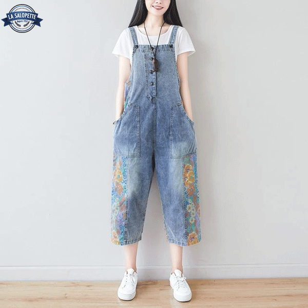 Salopette Boho Fleurs