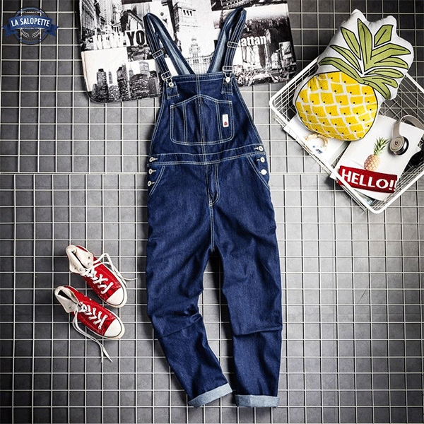 Salopette in Denim Uomo US