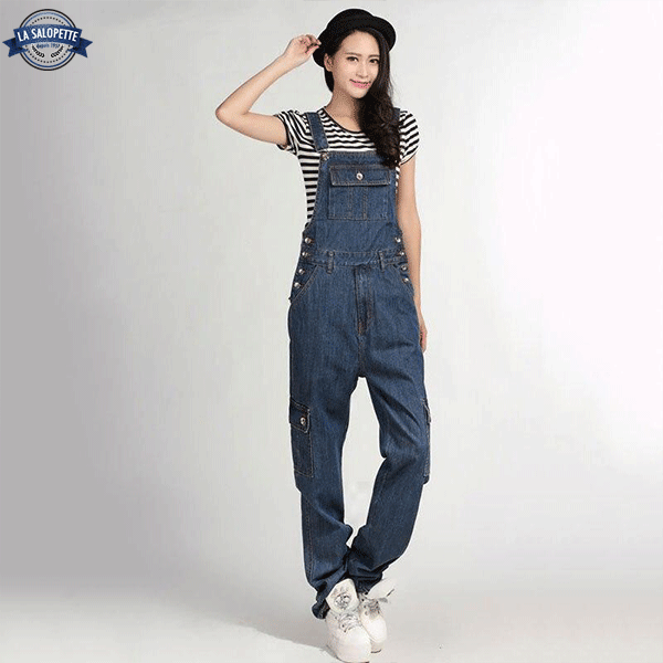 Salopette Vintage<br> en Jean Maya