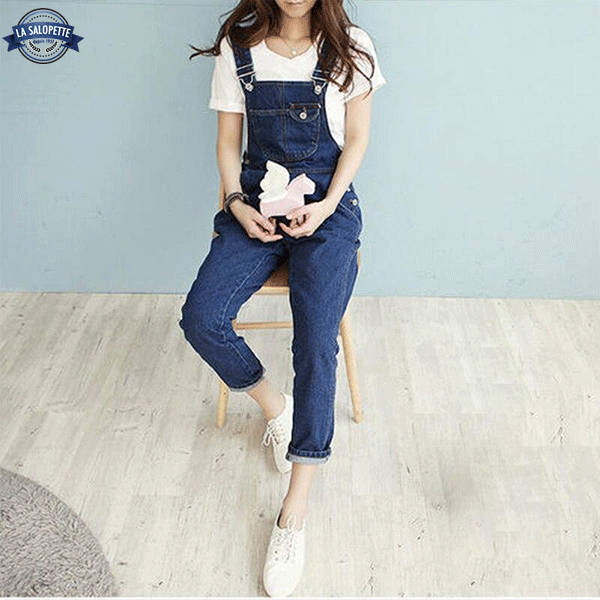 Salopette Femme Bleue Foncée