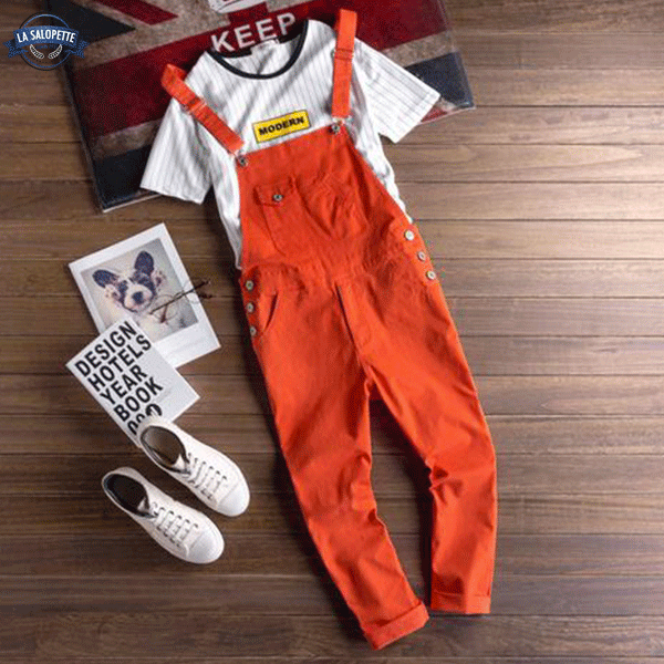 Salopette de Travail<br> Homme Rouge Clair