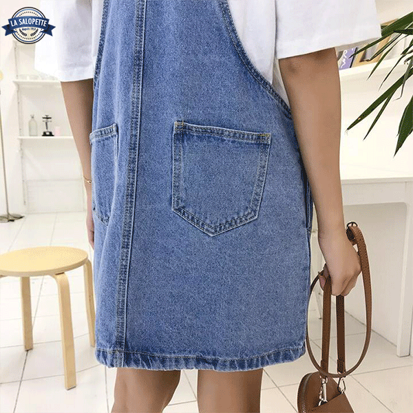 Salopette Jupe<br> en Jean Femme Lyo