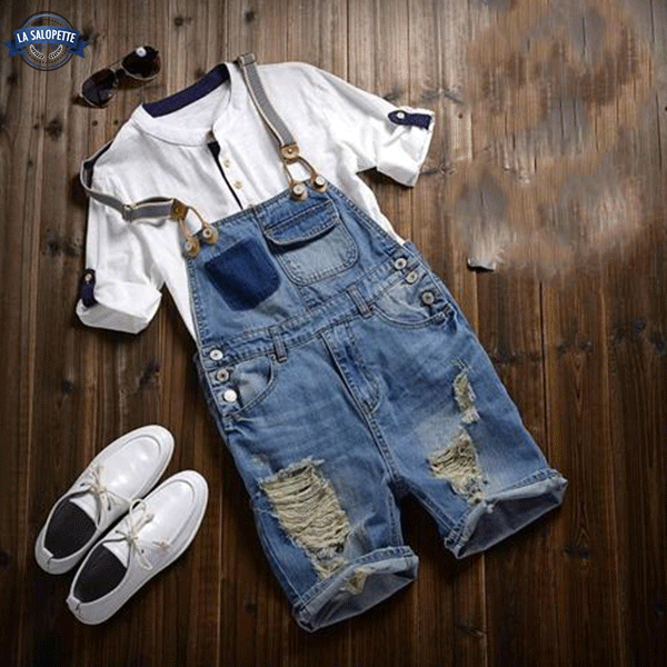 Salopette Short<br> avec Bretelle détachée
