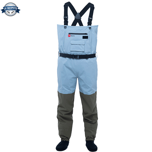 Professionelle Neopren- Wathose Cyan